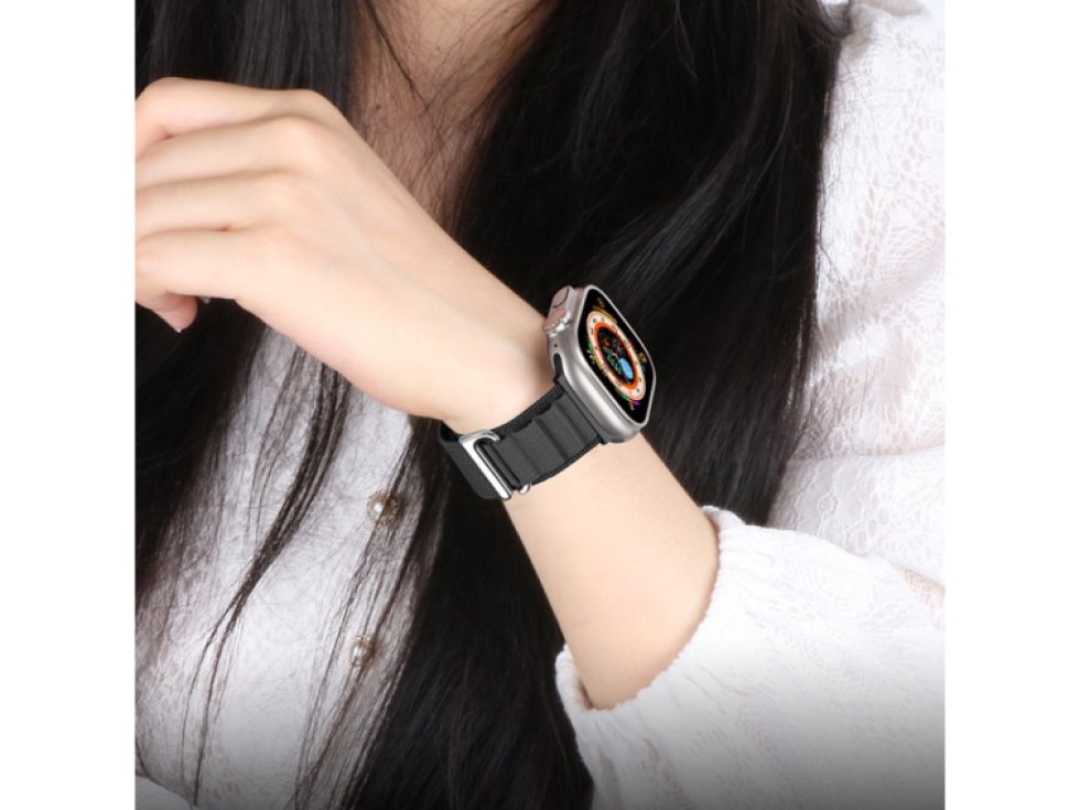 Řemínek pro Apple Watch 44mm / 45mm / 46mm / 49mm - Hoco, WA20 Climbing Black