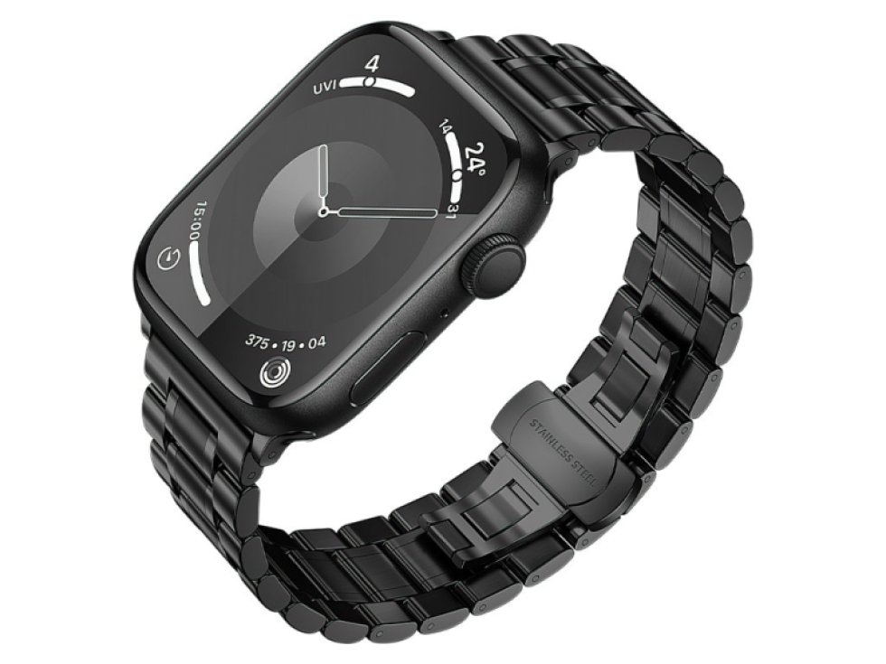 Řemínek na Apple Watch 44mm / 45mm / 46mm / 49mm - Hoco, WA32 Grand Black