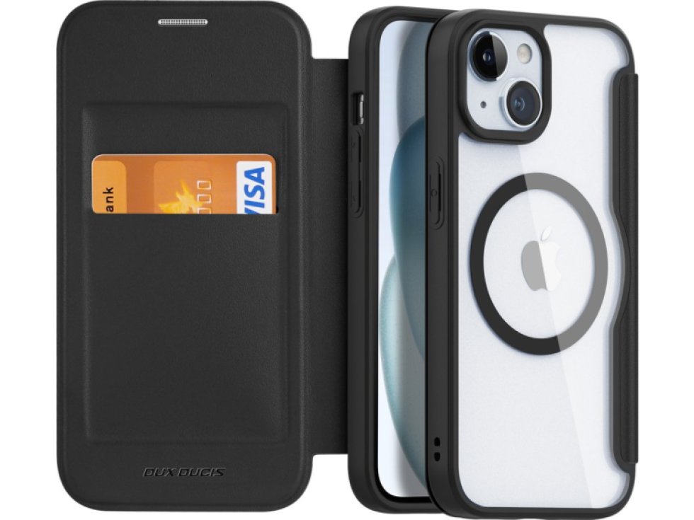 Ochranné pouzdro na iPhone 15 - DuxDucis, SkinX Pro with MagSafe Black