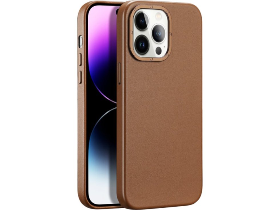 Ochranný kryt na iPhone 14 Pro MAX - DuxDucis, Grit with MagSafe Brown