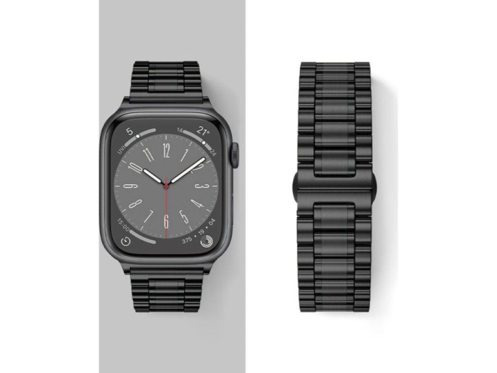 Řemínek na Apple Watch 44mm / 45mm / 46mm / 49mm - Hoco, WA32 Grand Black