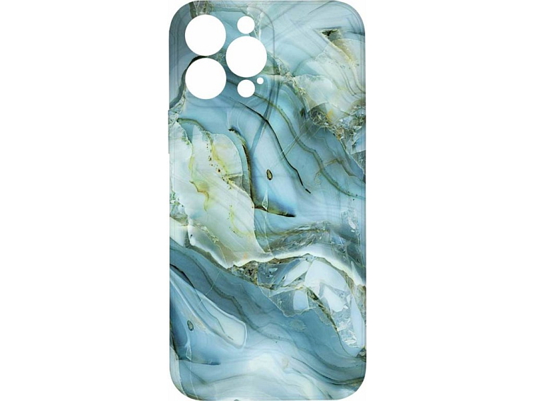 Kryt Modro šedý mramor pro iPhone 13 Pro Max