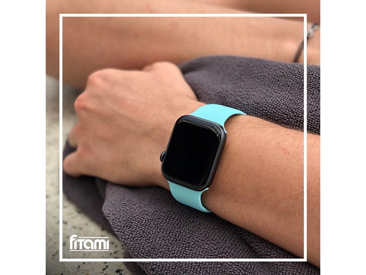 Jednobarevný řemínek pro Apple Watch - Tyrkysový