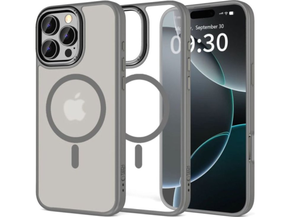 Ochranný kryt na iPhone 16 Pro MAX - Tech-Protect, Magedge MagSafe Titanium