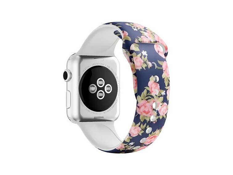 Řemínek s potiskem pro Apple Watch - S růžemi