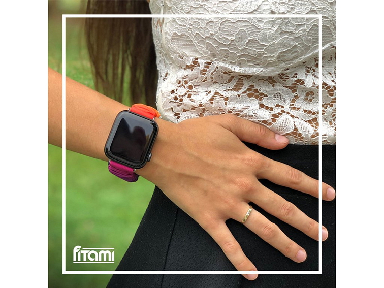 Stylový řemínek pro Apple Watch - Duhový