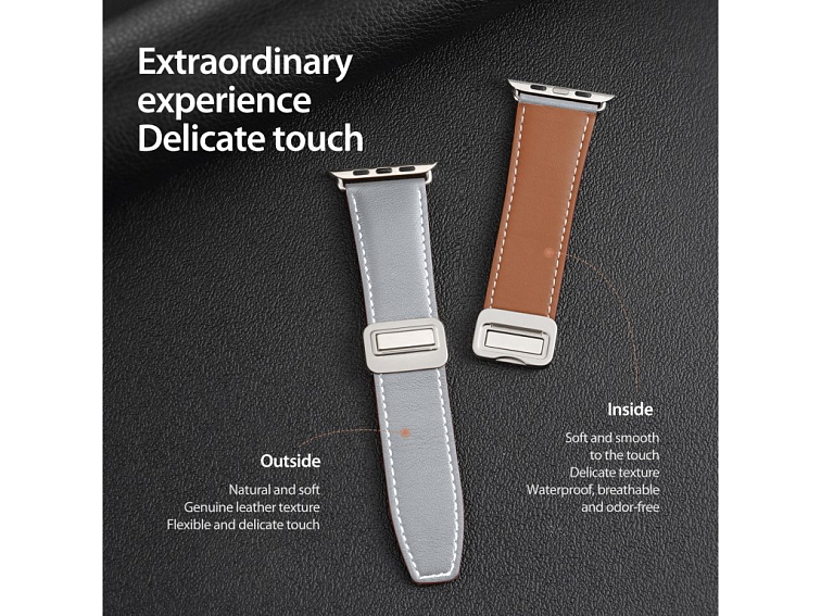 Řemínek na Apple Watch 44mm / 45mm / 46mm / 49mm - DuxDucis, YA Gray