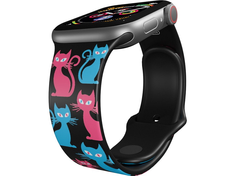 Apple watch řemínek Barevné kočky