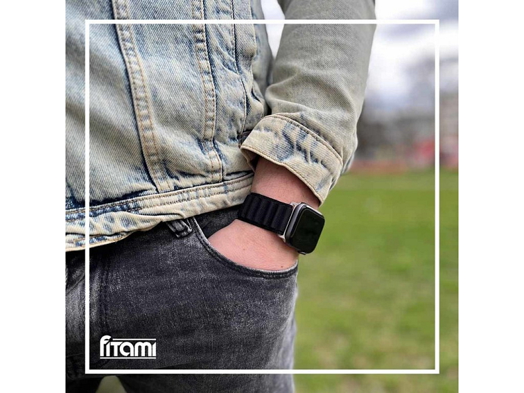 Nylonový řemínek alpský tah na Apple Watch - Černý