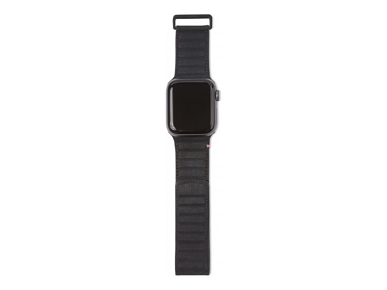 Kožený řemínek pro Apple Watch 38mm / 40mm / 41mm / 42mm - Decoded, Traction Black
