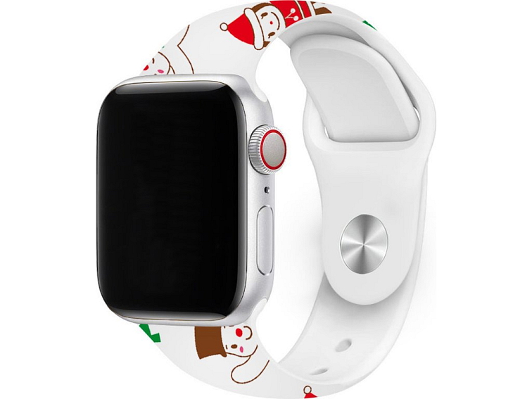 Vánoční řemínek s potiskem pro Apple Watch - Sněhulák