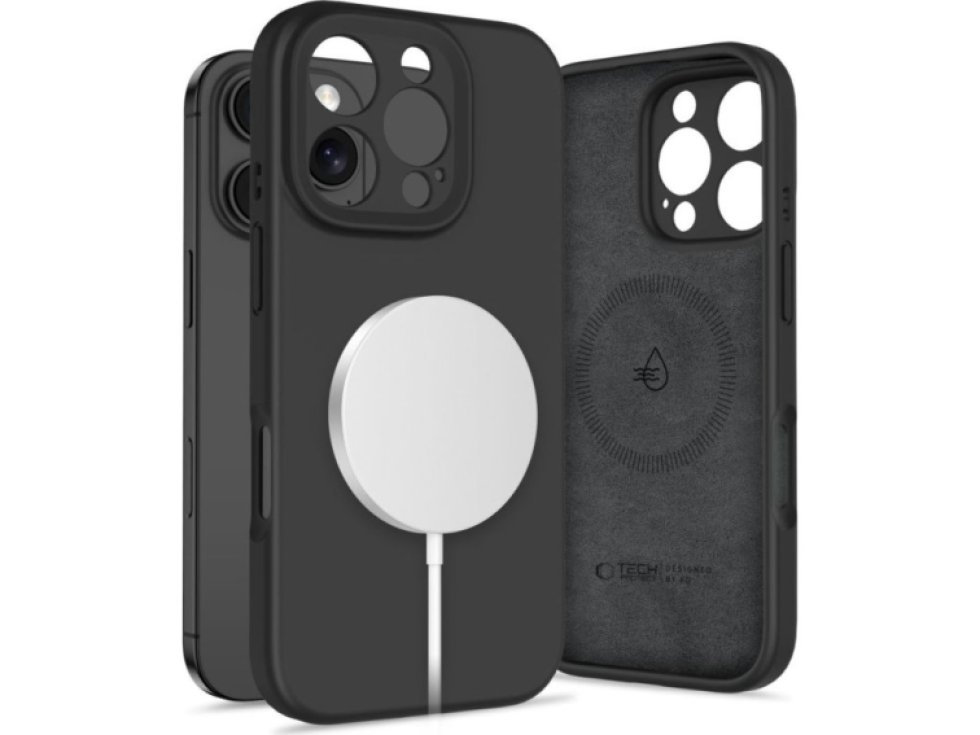 Ochranný kryt na iPhone 16 Pro MAX - Tech-Protect, Liquid MagSafe Black