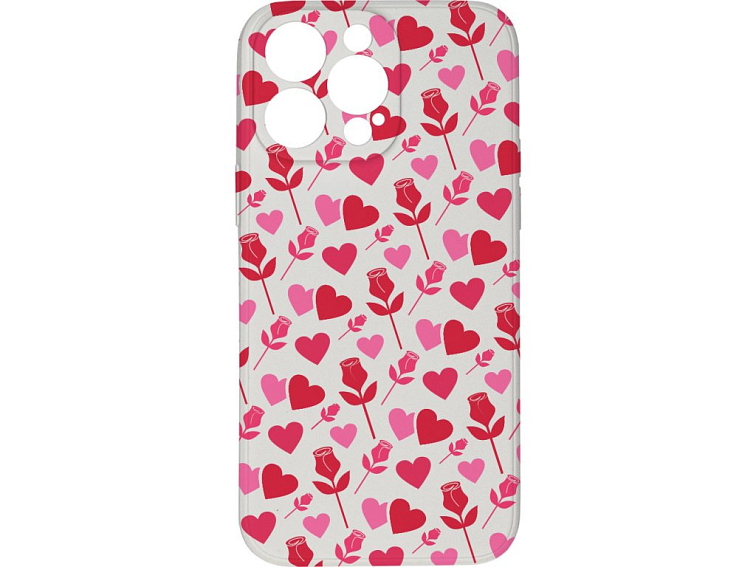 Kryt Srdce a růže pro iPhone 15 Pro Max