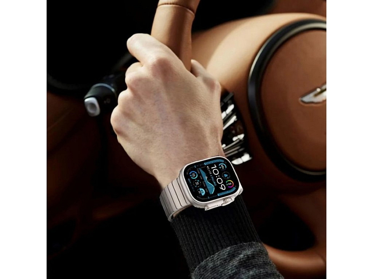 Řemínek na Apple Watch 44mm / 45mm / 46mm / 49mm - Tech-Protect, Stainless Classic Linkband Silver