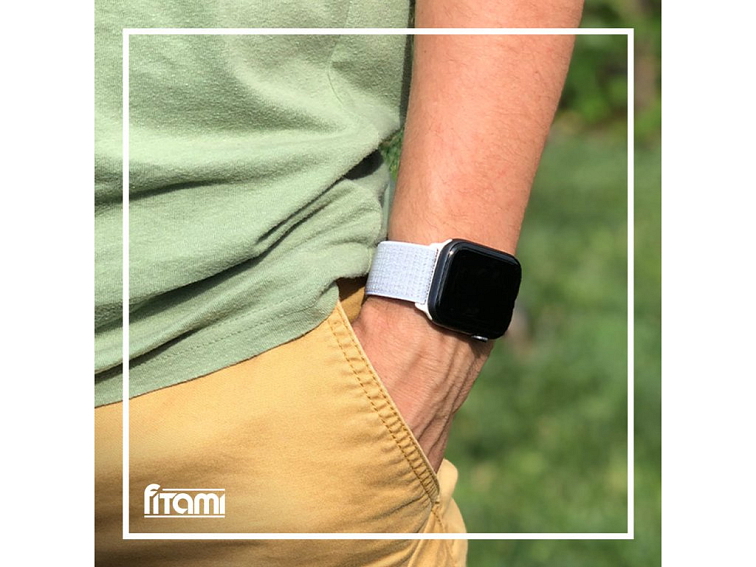 Nylonový řemínek na Apple Watch - Summit White