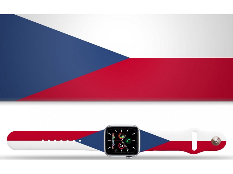 Apple watch řemínek Česká vlajka