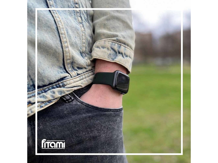 Jednobarevný řemínek pro Apple Watch - Olivový