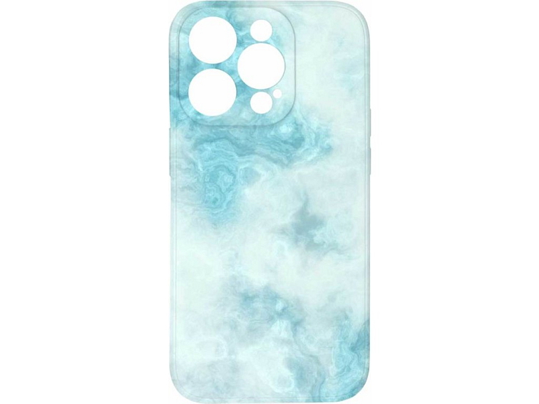 Kryt Světle modrý mramor pro iPhone 14 Pro