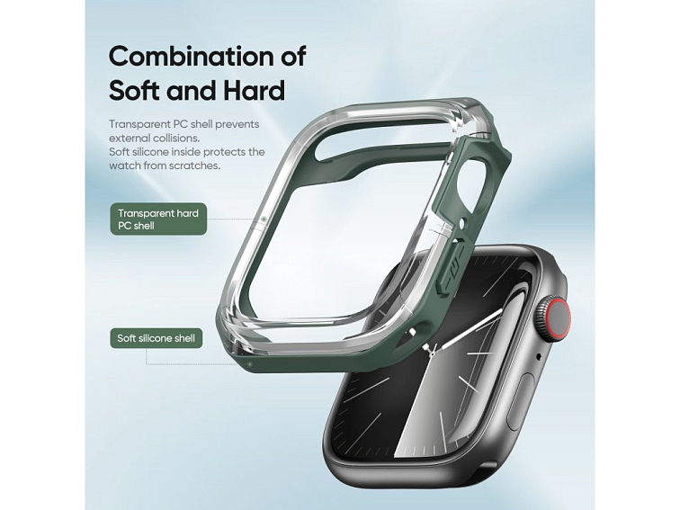 Ochranný kryt na Apple Watch 41mm - DuxDucis, Tamo Green