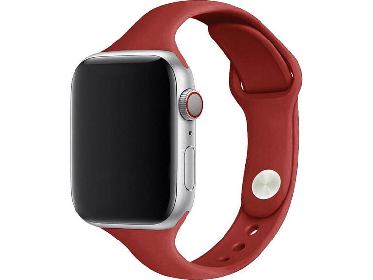 Dámský jednobarevný řemínek pro Apple Watch - Vínový