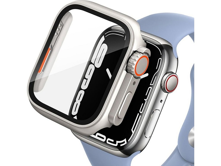 Pouzdro / kryt pro Apple Watch 44mm - Tech-Protect, Defense360 Titanium/Orange