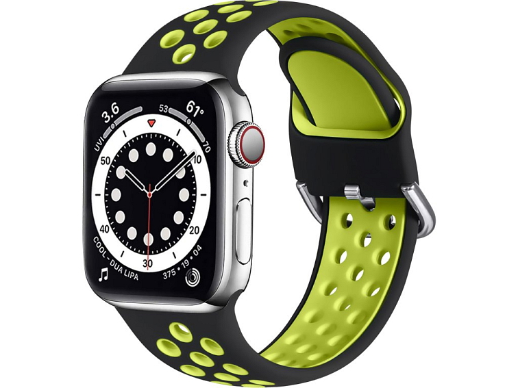 Dvoubarevný perforovaný řemínek s přezkou pro Apple Watch 42/44/45/46/49mm