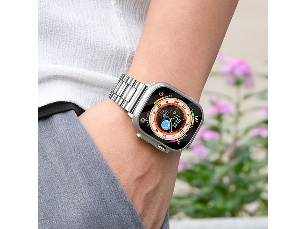 Řemínek na Apple Watch 38mm / 40mm / 41mm / 42mm - Hoco, WA32 Grand Silver