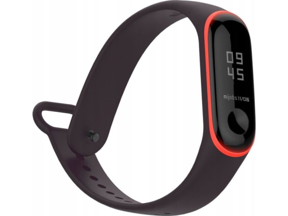 Smooth pro Xiaomi Mi Band 3 / 4 černočervená