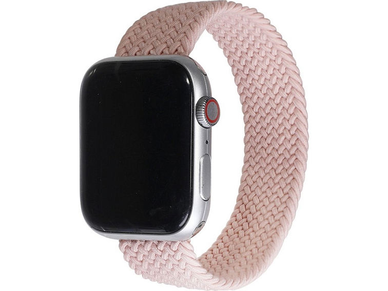 Pletený navlékací řemínek pro Apple Watch - Pink Sand