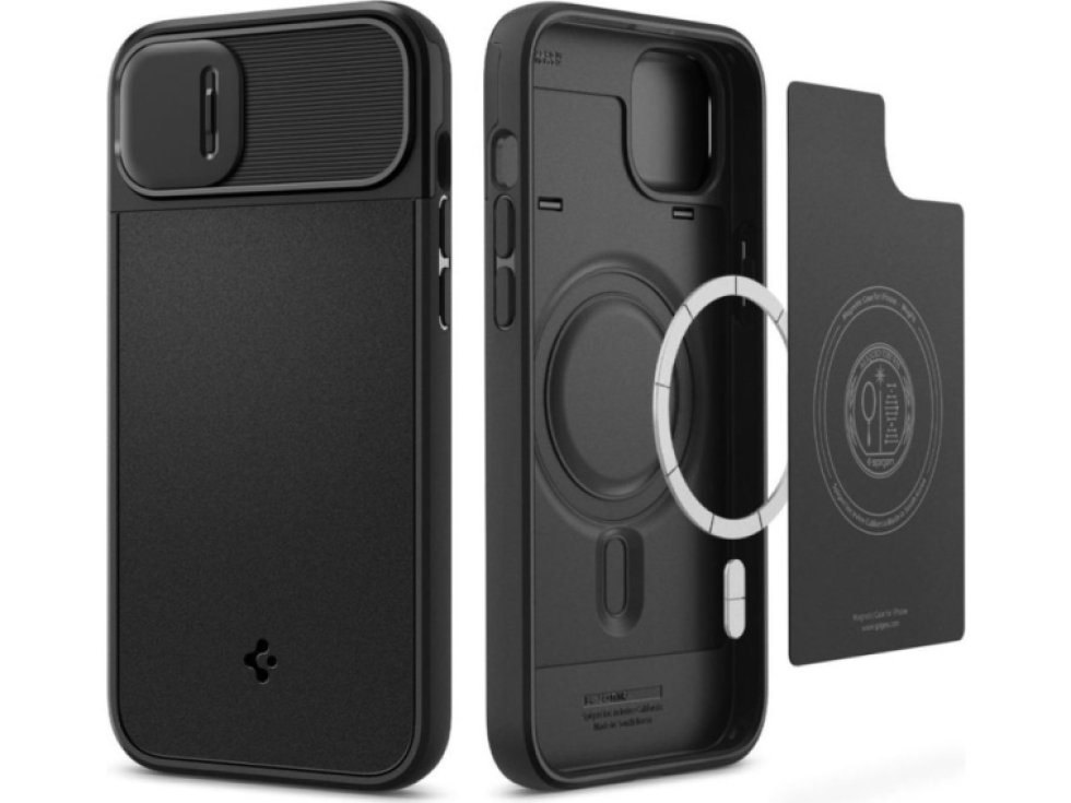 Ochranný kryt pro iPhone 14 PLUS - Spigen, Optik Armor Mag Black