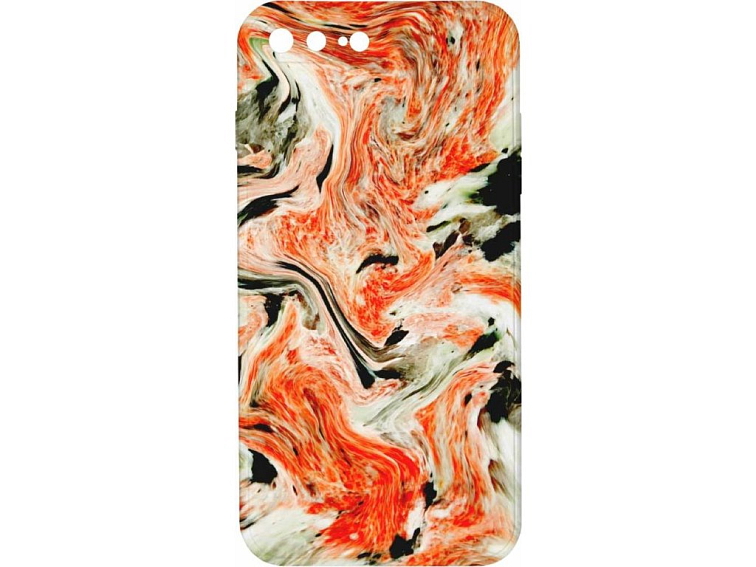 Kryt Oranžový mramor pro iPhone 7/8 Plus