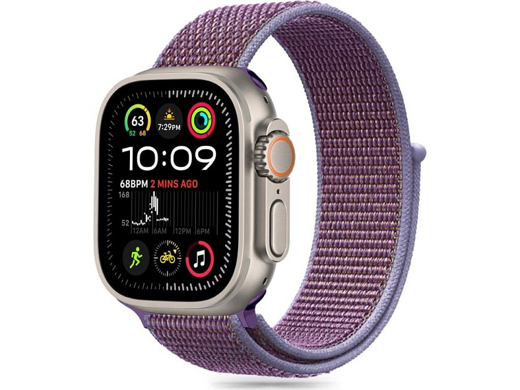 Řemínek pro Apple Watch 44mm / 45mm / 46mm / 49mm - Tech-Protect, Nylon Lilac