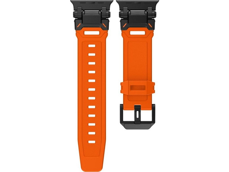 Řemínek na Apple Watch 44mm / 45mm / 46mm / 49mm - Tech-Protect, Delta Pro Orange/Black