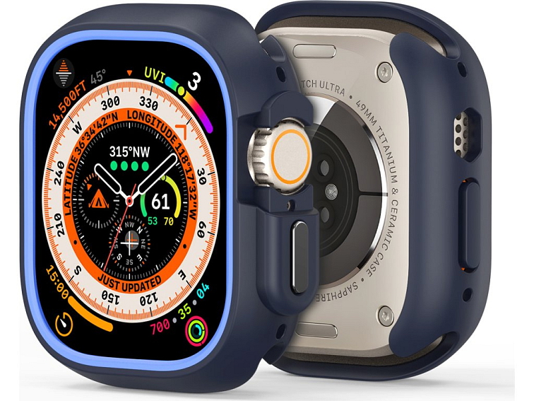 Ochranný kryt na Apple Watch 49mm - DuxDucis, Bamo Midnight/Blue