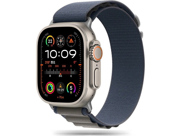Řemínek pro Apple Watch 44mm / 45mm / 46mm / 49mm - Tech-Protect, Nylon Pro Navy