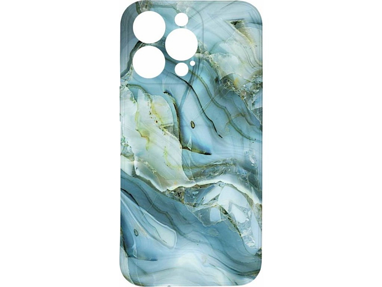 Kryt Modro šedý mramor pro iPhone 13 Pro