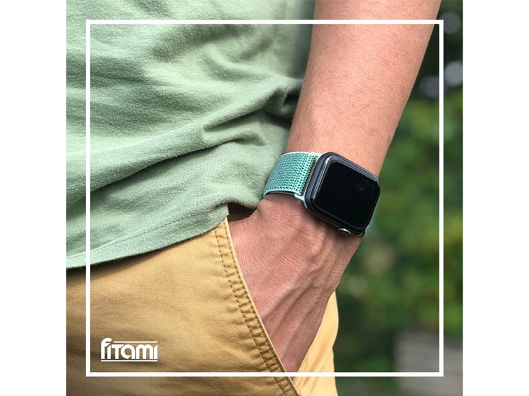 Nylonový řemínek na Apple Watch - Mátový