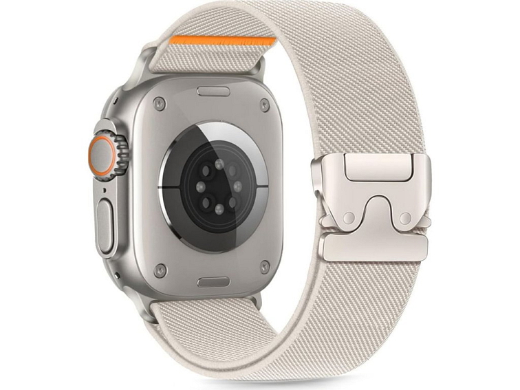Řemínek pro Apple Watch 44mm / 45mm / 46mm / 49mm - Tech-Protect, Nylon Clasp Titanium