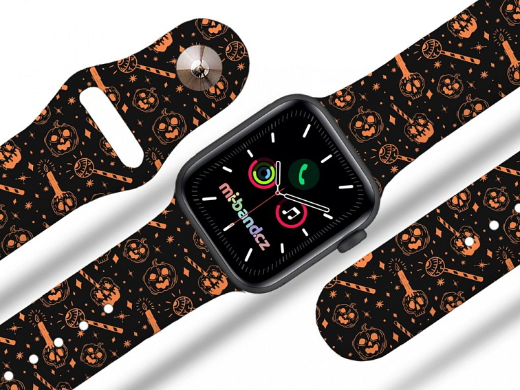 Apple watch řemínek Strašidelné dýně
