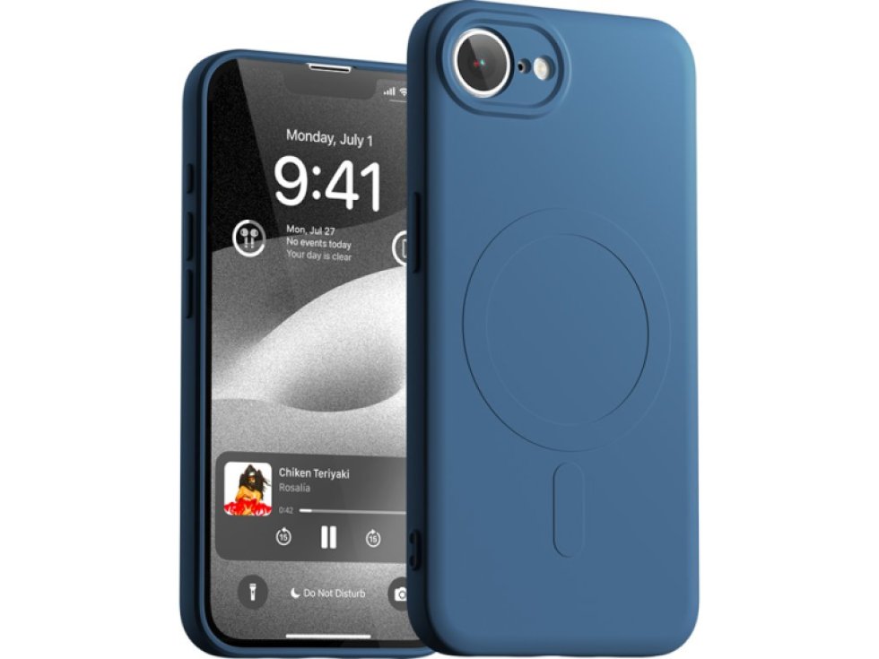 Ochranný kryt na iPhone 16e - Mercury, SemiSilicon MagSafe Blue