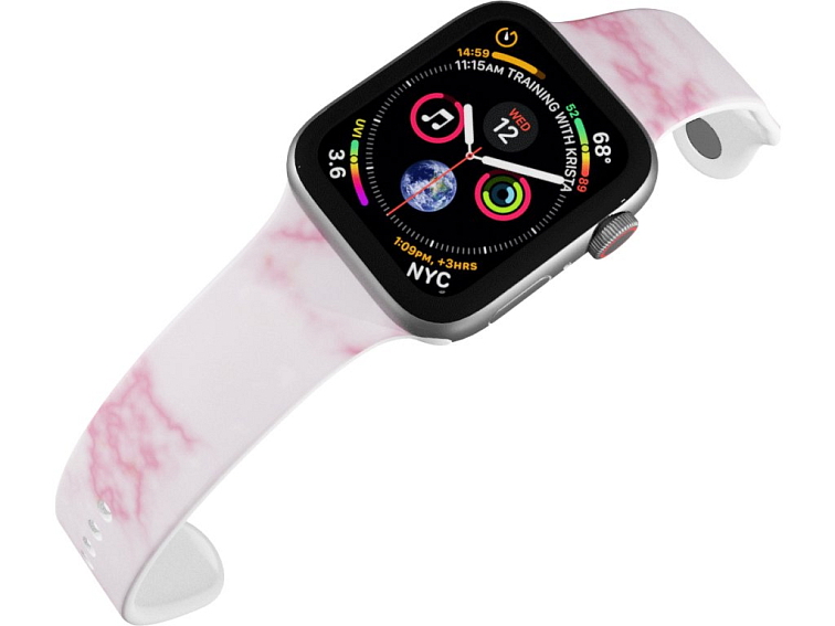 Apple watch řemínek Růžový mramor
