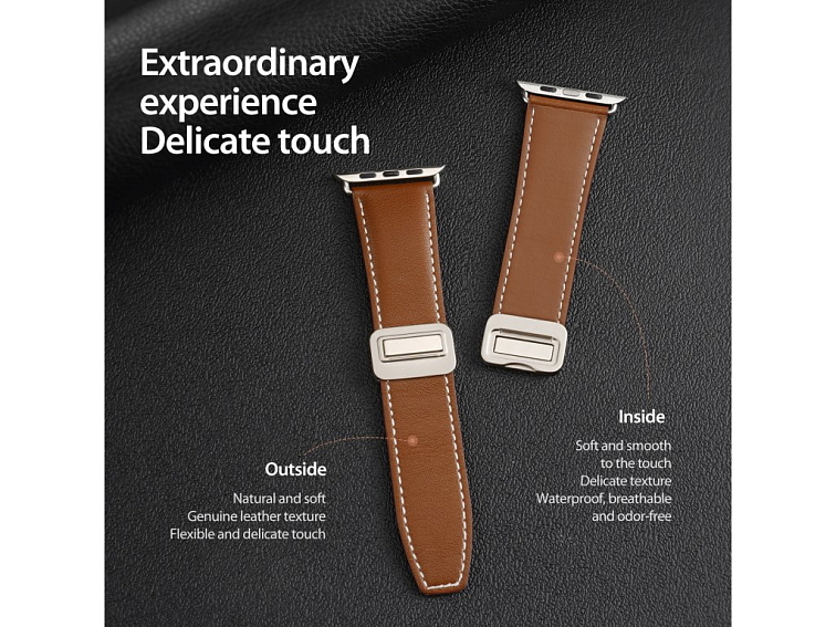 Řemínek na Apple Watch 44mm / 45mm / 46mm / 49mm - DuxDucis, YA Brown