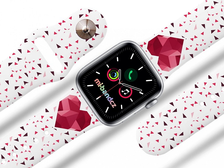 Apple watch řemínek Srdce s trojúhelníky