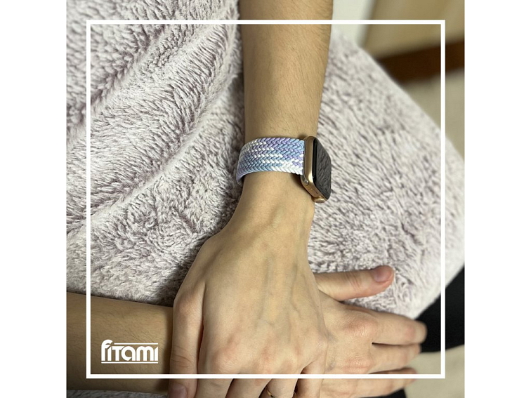 Pletený navlékací řemínek pro Apple Watch - Pastelový