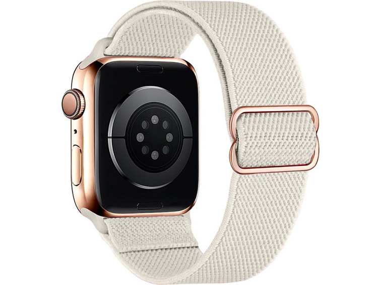 Nastavitelný nylonový řemínek na Apple Watch - Béžový