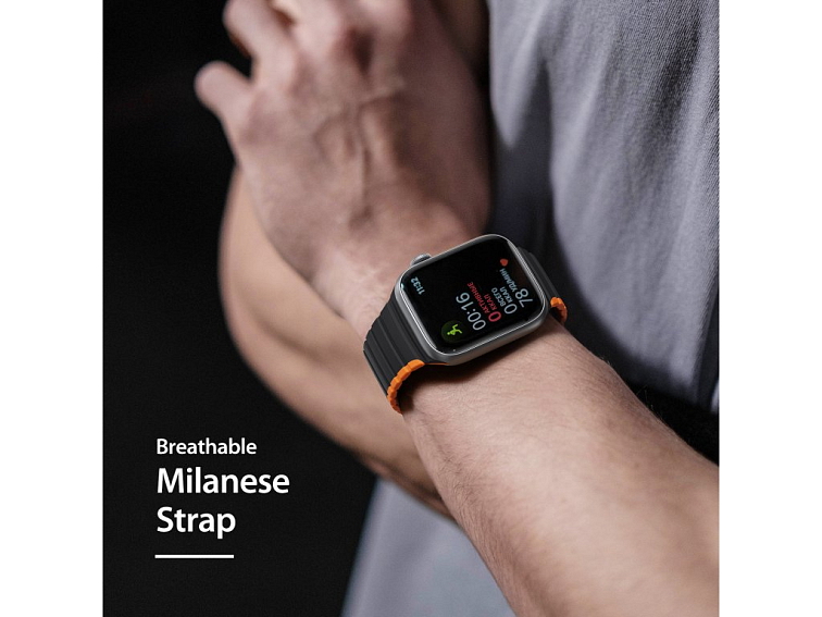 Řemínek na Apple Watch 38mm / 40mm / 41mm / 42mm - DuxDucis, LD BlackOrange