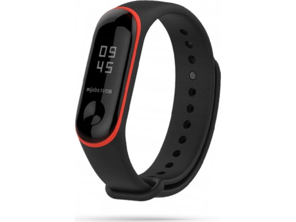 Smooth pro Xiaomi Mi Band 3 / 4 černočervená