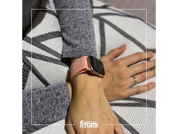 Nastavitelný nylonový řemínek na Apple Watch - Silty Sand