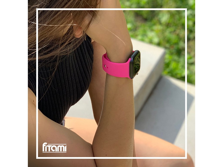 Jednobarevný řemínek pro Apple Watch - Barbie