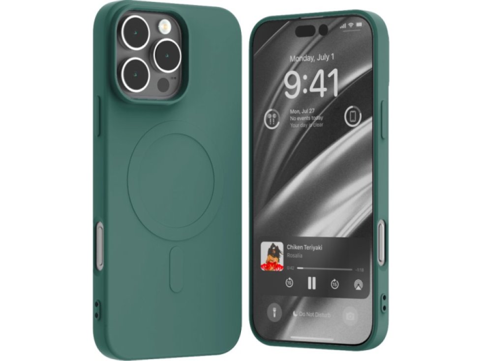 Ochranný kryt na iPhone 16 Pro MAX - Mercury, SemiSilicon MagSafe Green